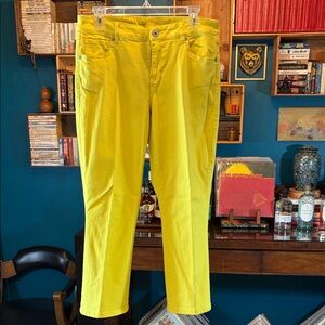 CAbi (#6286) Kick Back Flare Sunny Yellow Jeans
